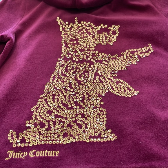 Juicy Couture Vintage Velour Hoodie with Scottie Dog 😍 - Picture 5 of 6